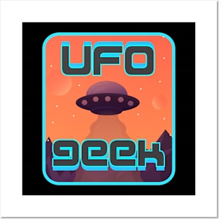 Ufo geek Posters and Art